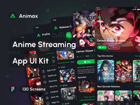 Animax - Anime Streaming App UI Kit