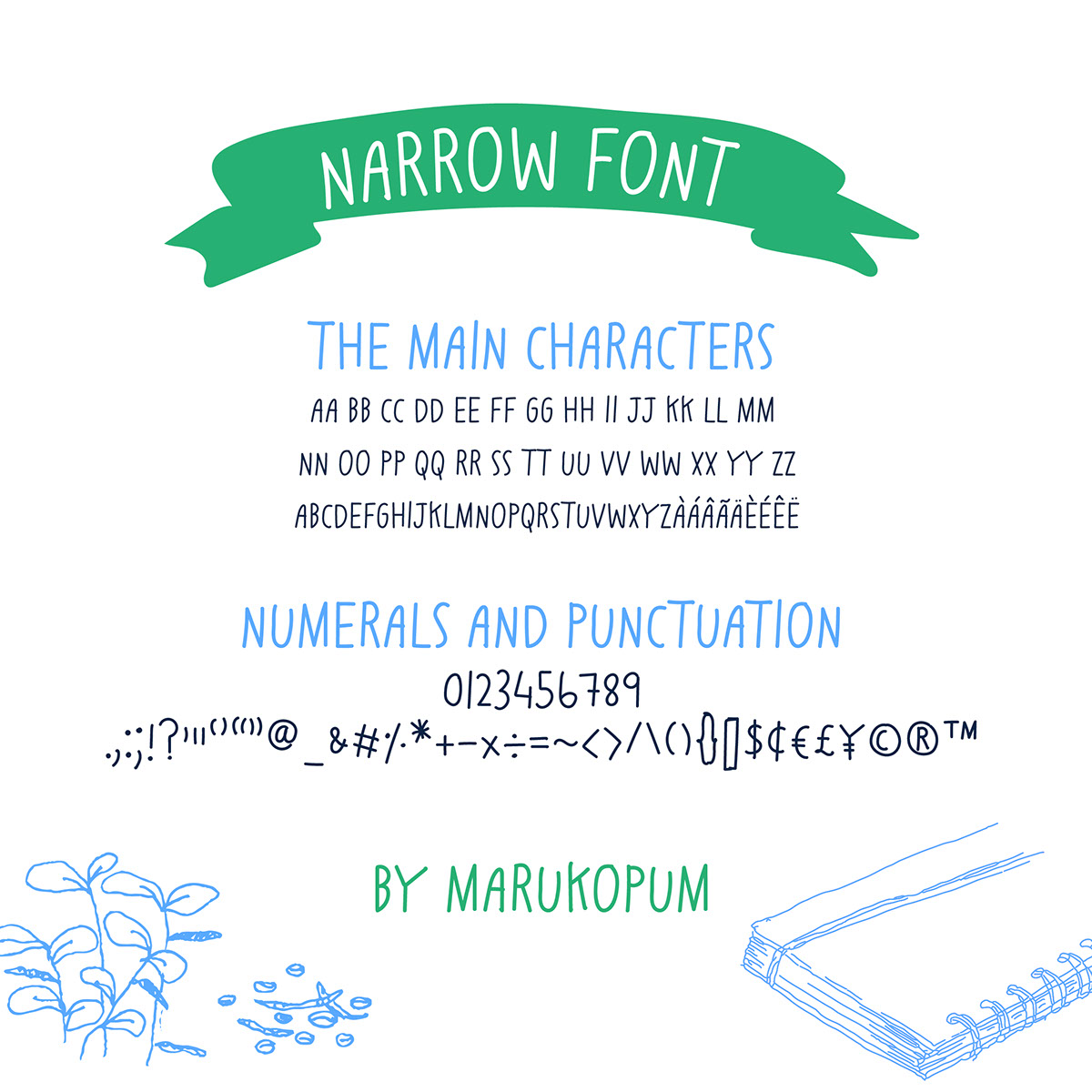 Everyday Script Handwriting font rendition image