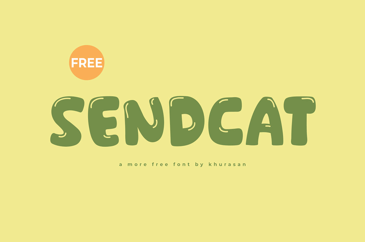 Sendcat Font rendition image