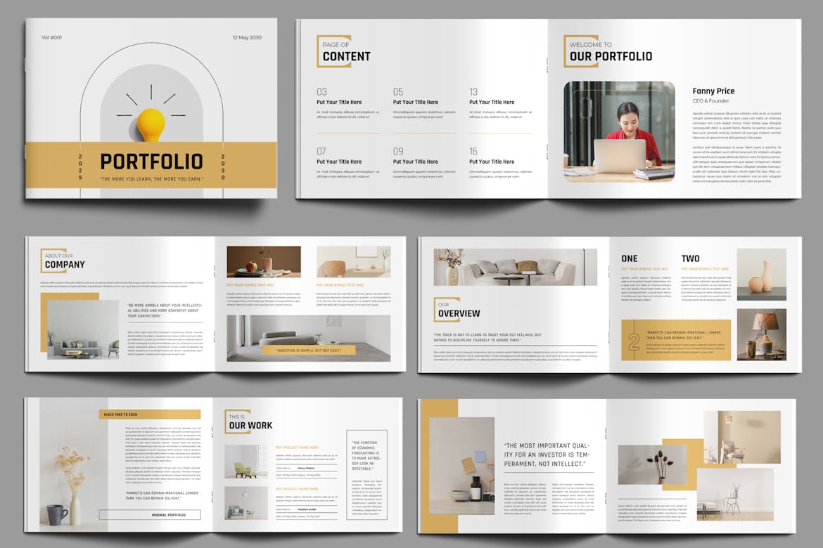 Portfolio Layout Template on Behance :: Behance