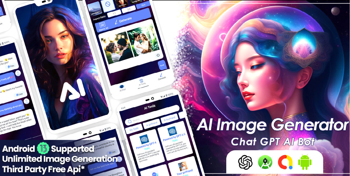 AI Image Generator - Android App Template on Behance :: Behance