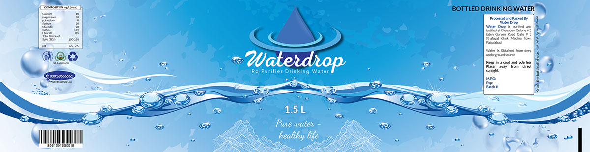 Water Drop Label water label design for water drop on Behance :: Behance