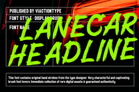 Lanecar Headline Brush Font
