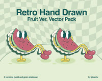 Retro Hand Drawn Watermelon5