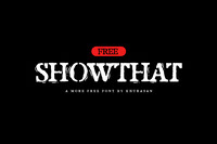 Showthat free font