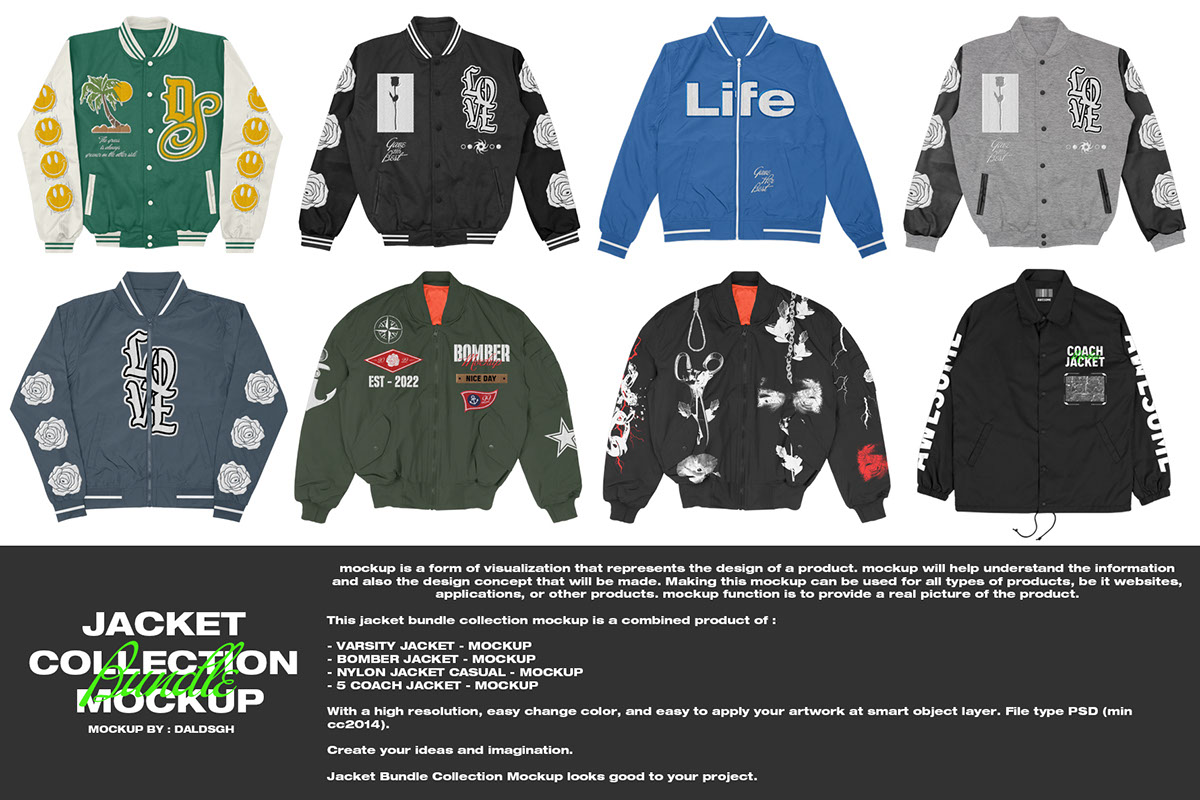 Jacket Bundle Collection - Mockup Link rendition image