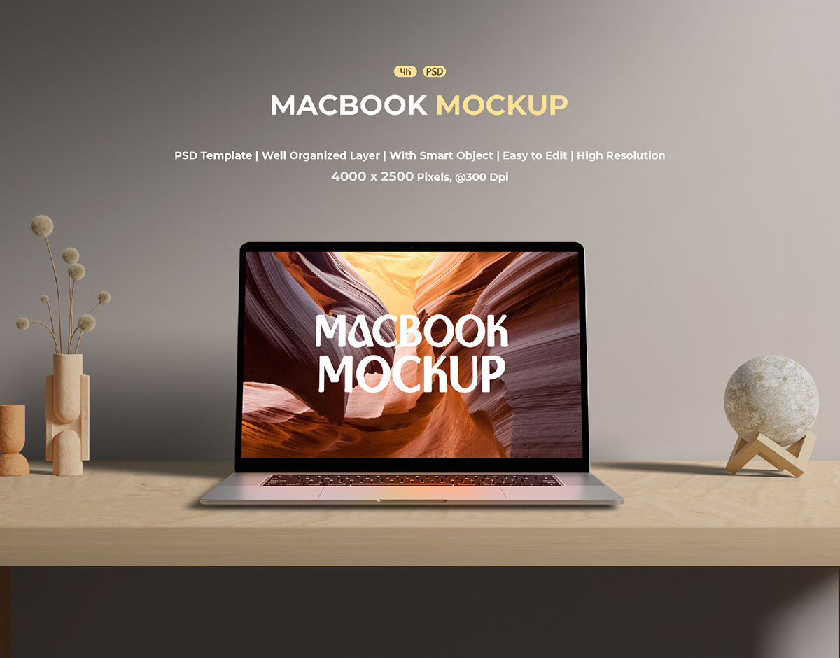 Macbook Pro Mockup rendition image