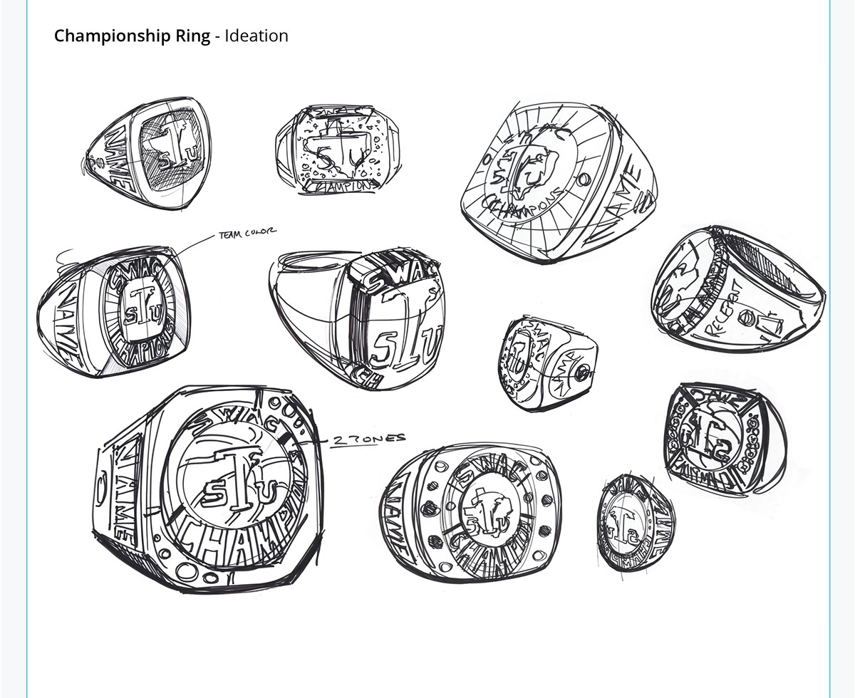 SWAC Championship Ring rendition image