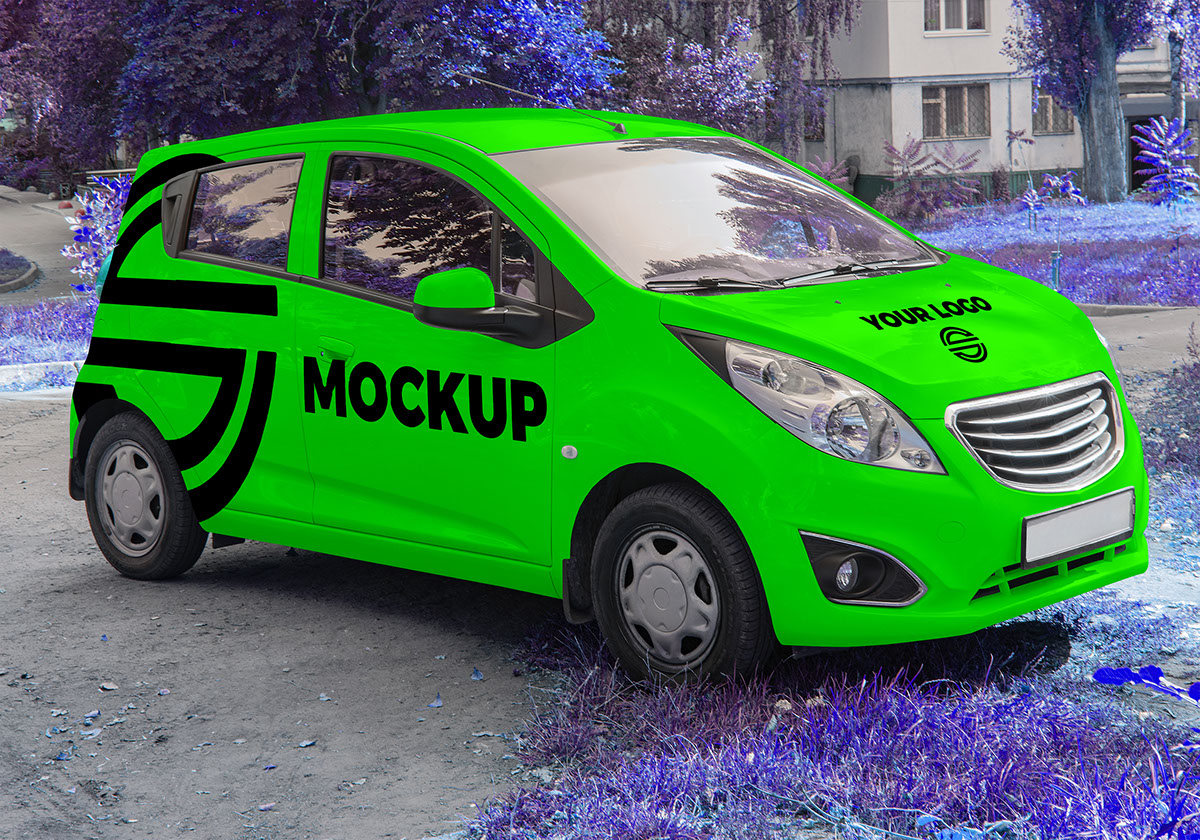 Dynamic Car Logo Mockup Bundle - 5 Colors on Behance :: Behance