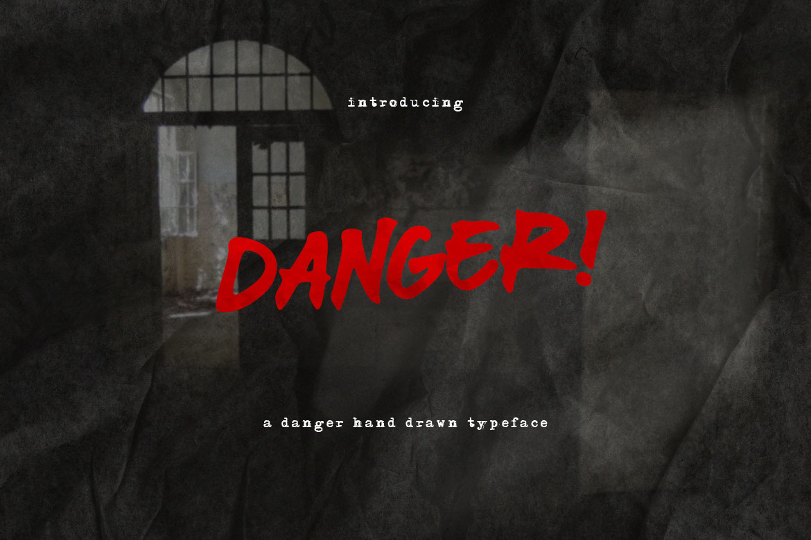 Danger Font rendition image