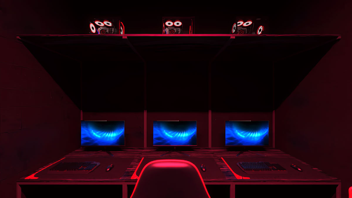Computer club design project in cyberpunk style on Behance :: Behance