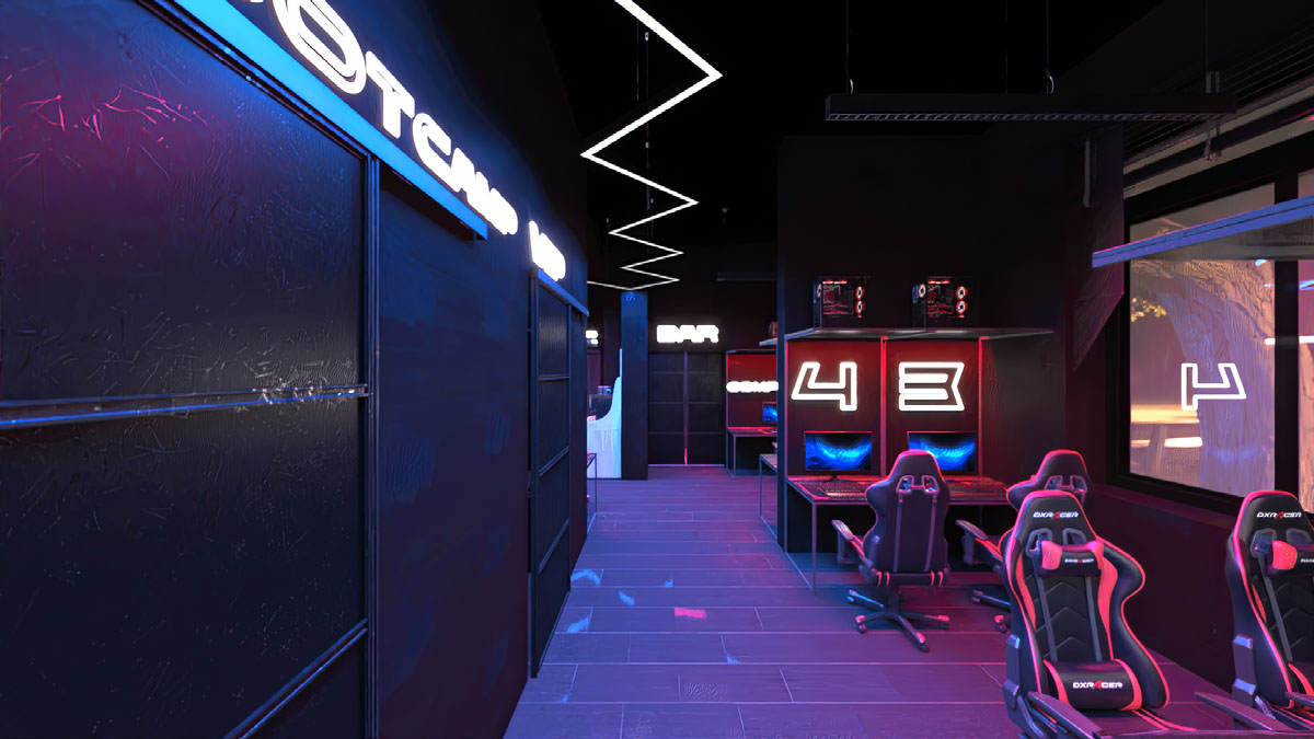 Computer club design project in cyberpunk style on Behance :: Behance