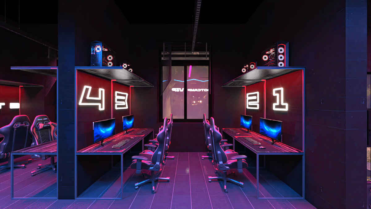 Computer club design project in cyberpunk style on Behance :: Behance