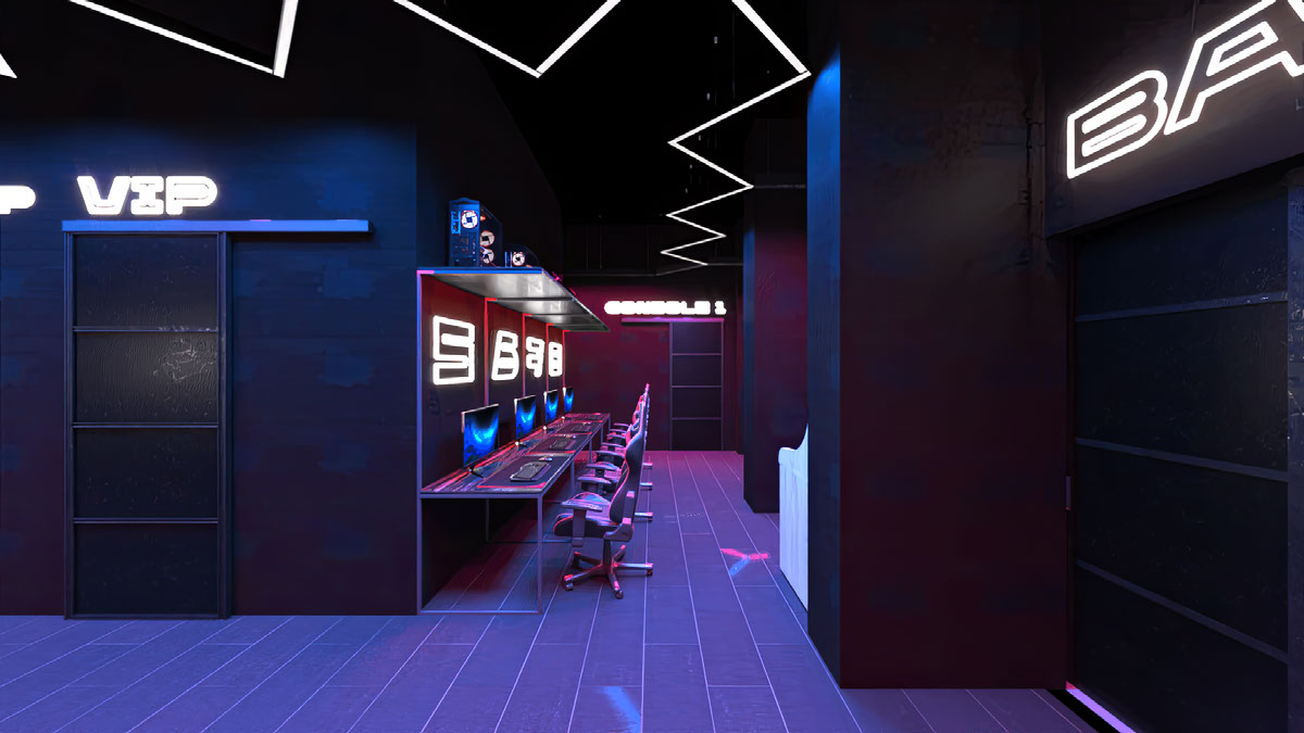 Computer club design project in cyberpunk style on Behance :: Behance