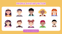 People Avatar Vector Set