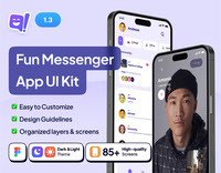 Horaz - Fun Messenger App UI Kit
