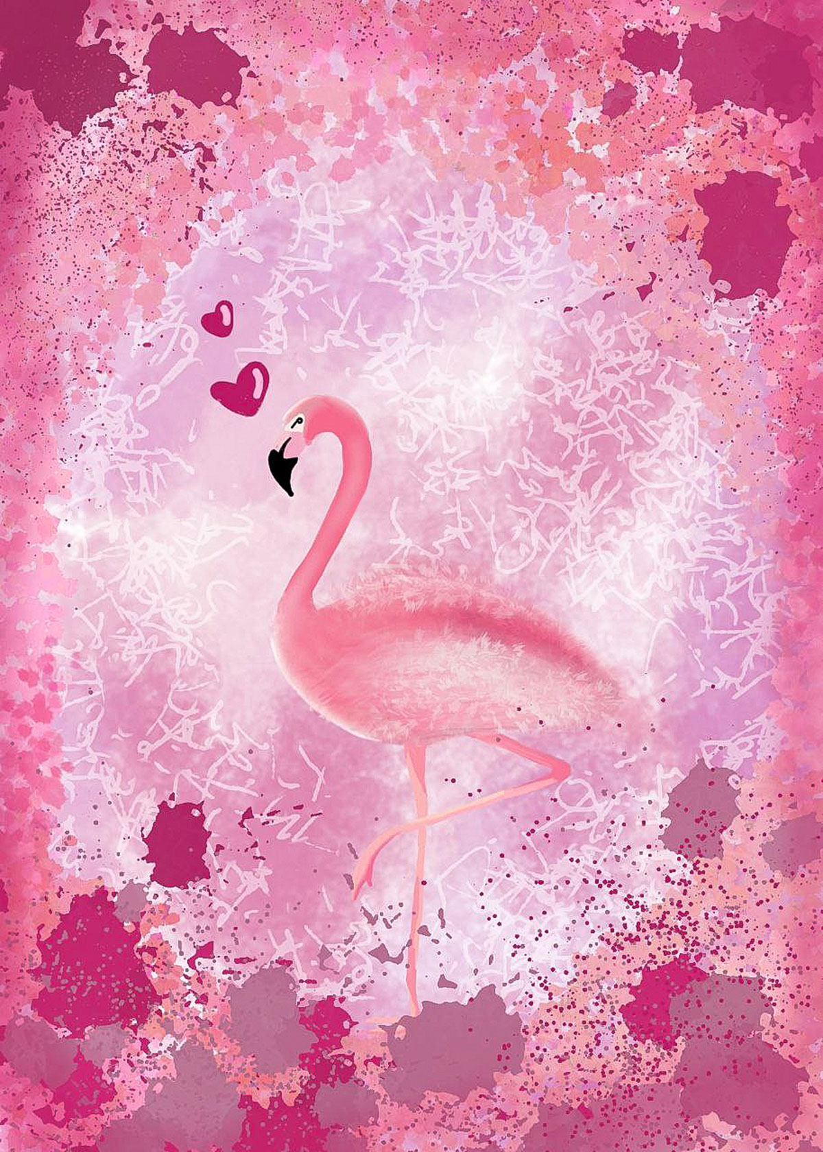 Flamingo rendition image