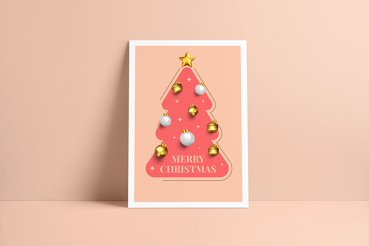 Christmas Greetings cards rendition image