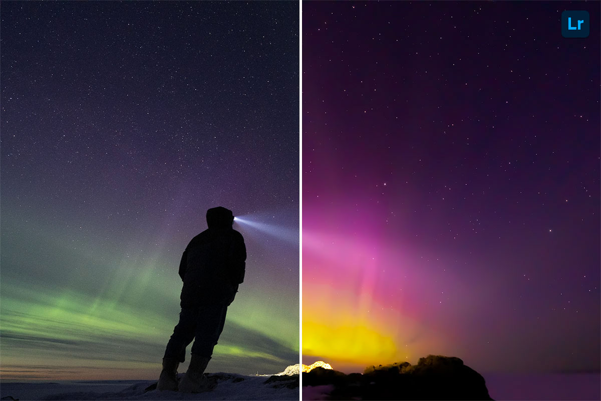Aurora Borealis! Edit Lightroom