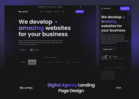 Rvertex - Digital Agency Landing Page Design