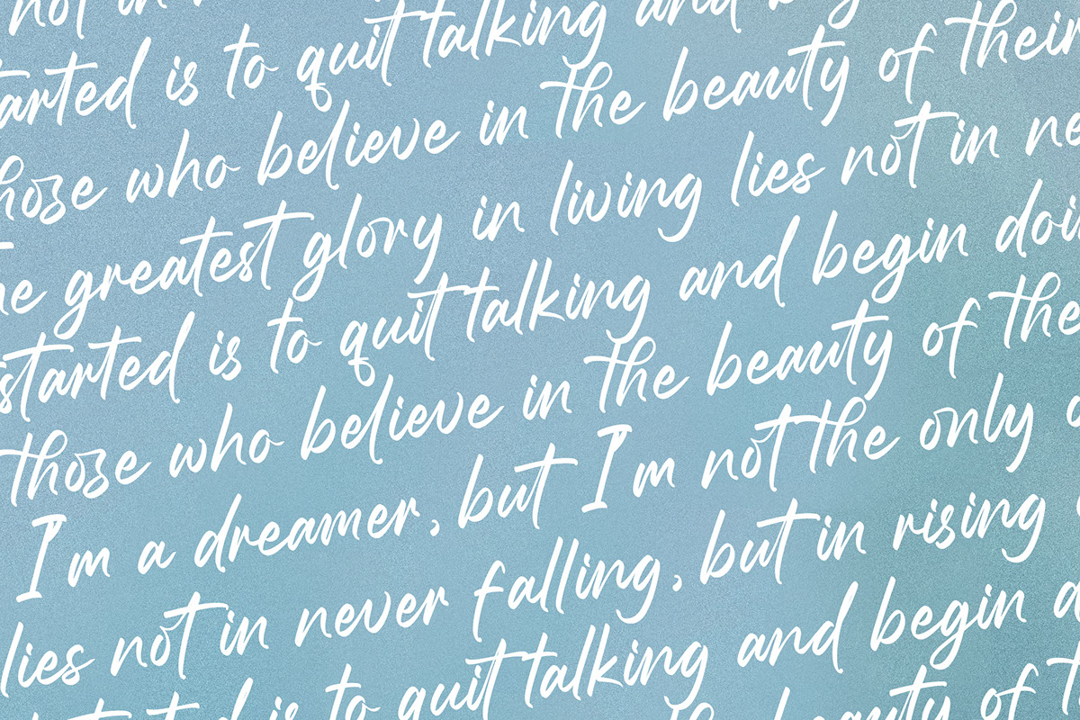 Orebeaut Stumbler - Bold Handwritten Font rendition image