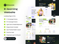 E-learning Landing Page Website UI Design