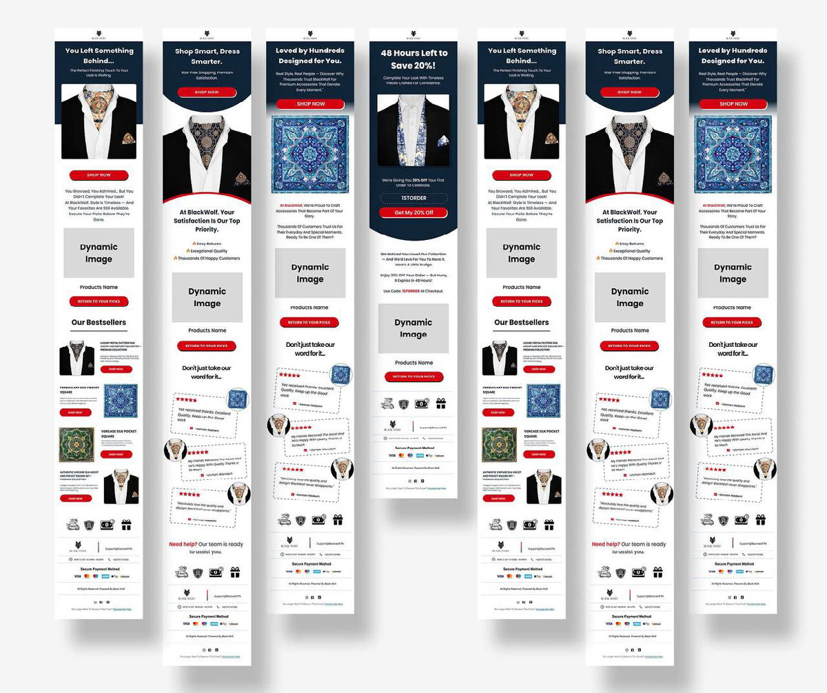 KLAVIYO DESIGN TEMPLATE on Behance Behance