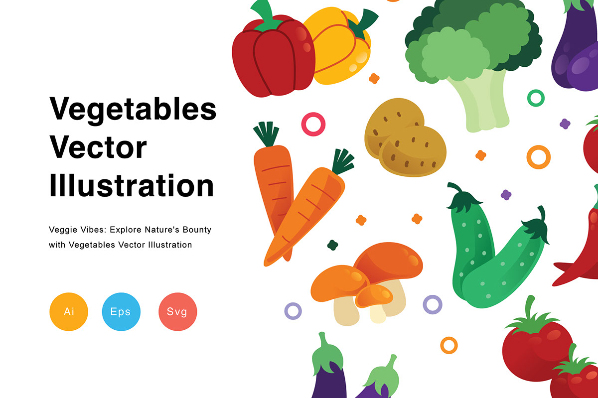 Vegetables Vector Illustration rendition image