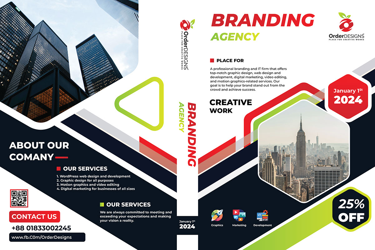 Bi Fold Brochure Design rendition image