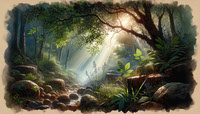 Forest-s Serene Morning by Aravind Reddy Tarugu
