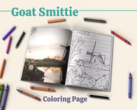 Coloring page of Goat Smittie