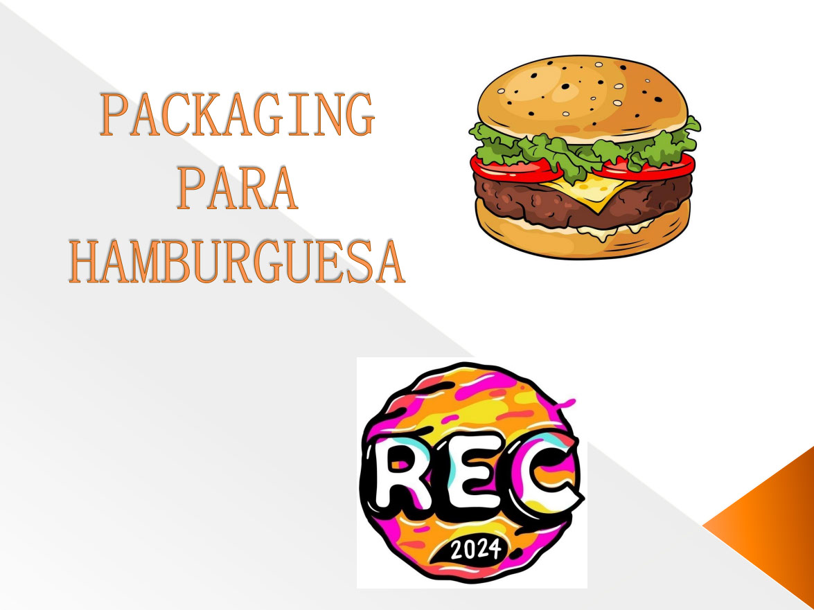 Packaging para hamburguesa rendition image
