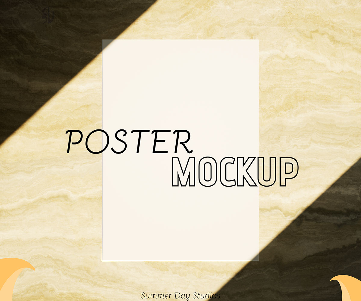 Poster Mockup To make your design shine rendition image