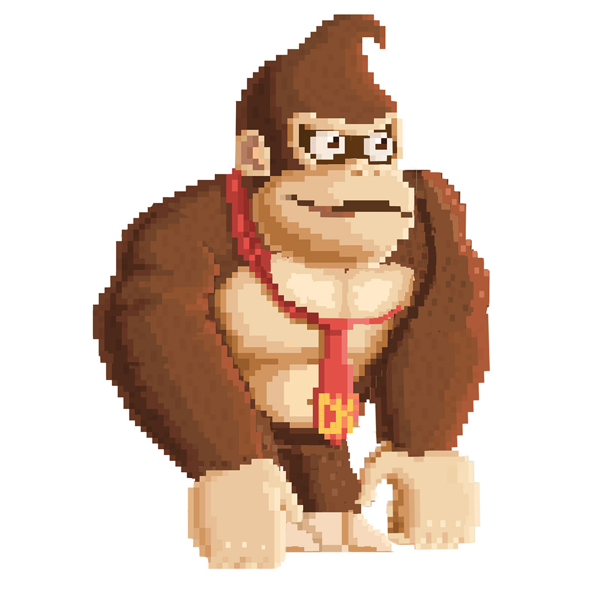 monkey pixel rendition image