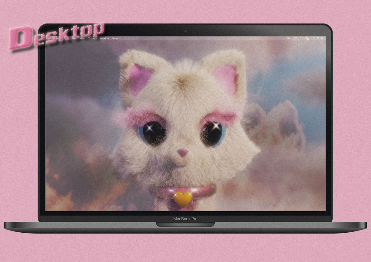 Cat Desktop Wallpaper rendition image