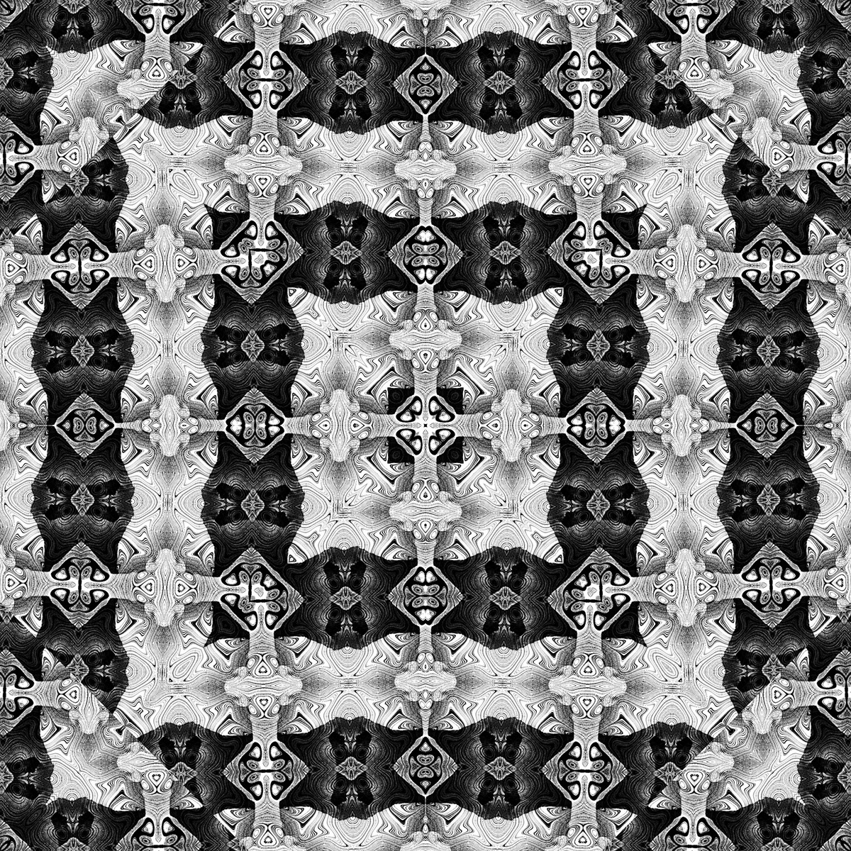 Dark Camellia Classic - 5 Seamless Patterns Pack rendition image