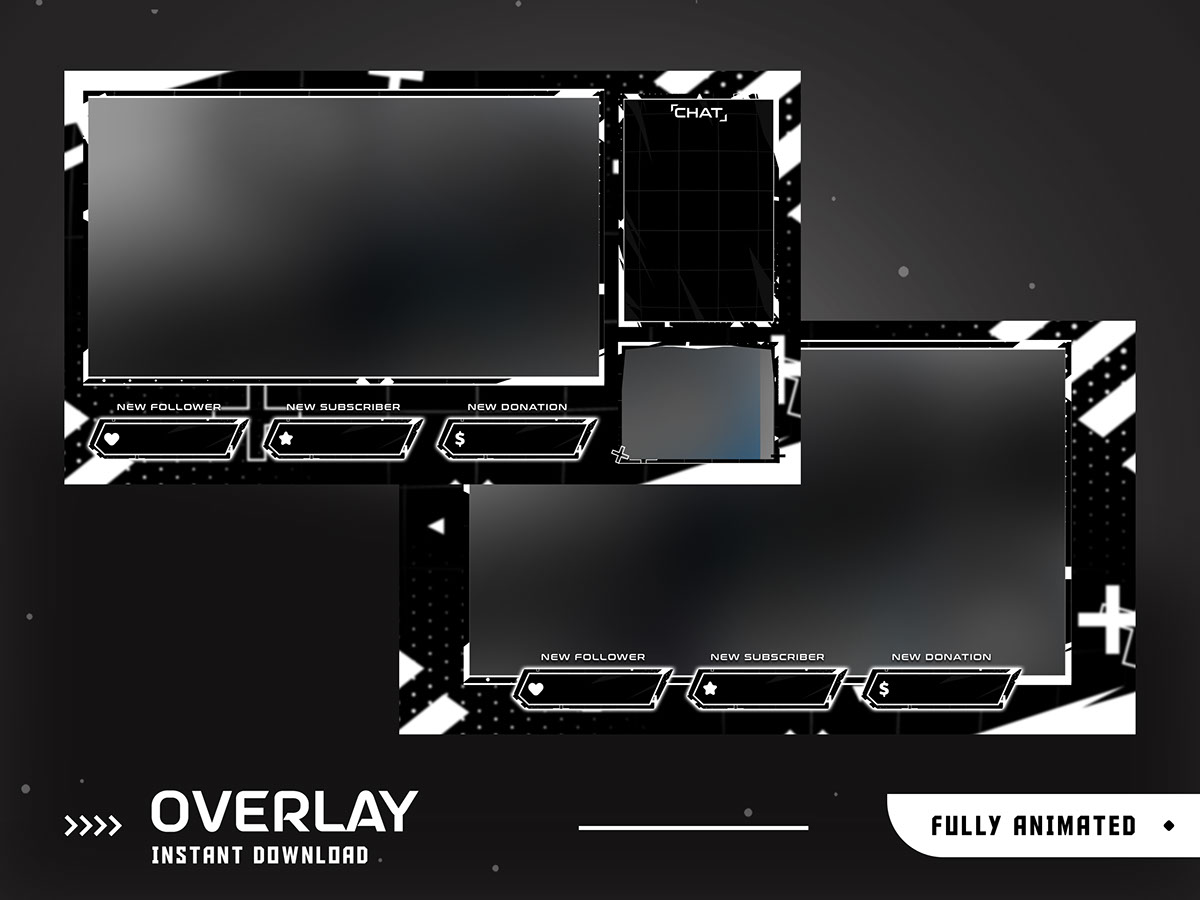MonoGrid Animated Stream Overlay Package on Behance :: Behance