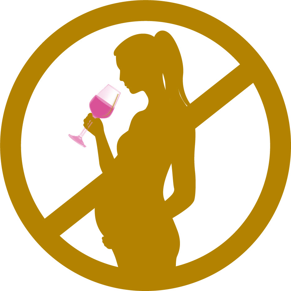 Simbolo de No Beber Estando Embarazada rendition image