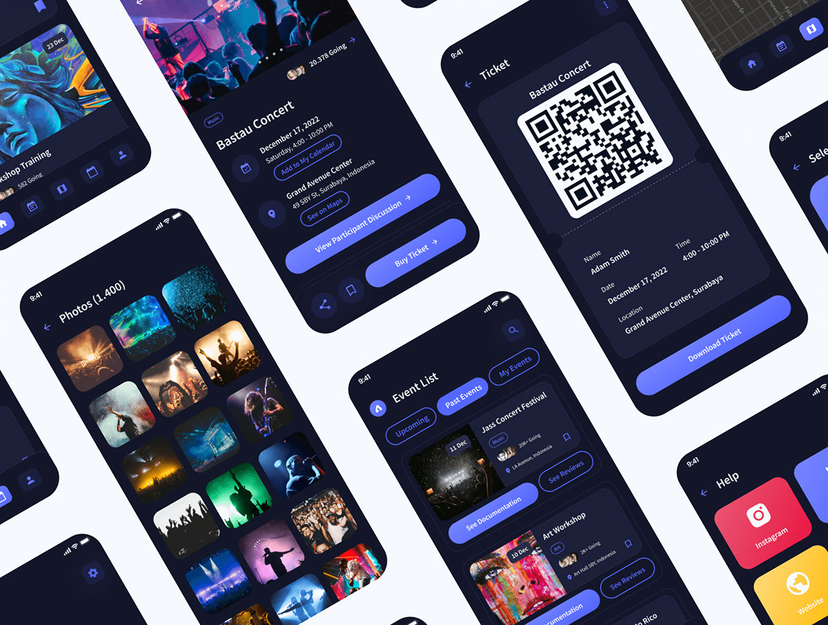 Acara - Event Booking and Tickets App UI Kit rendition image