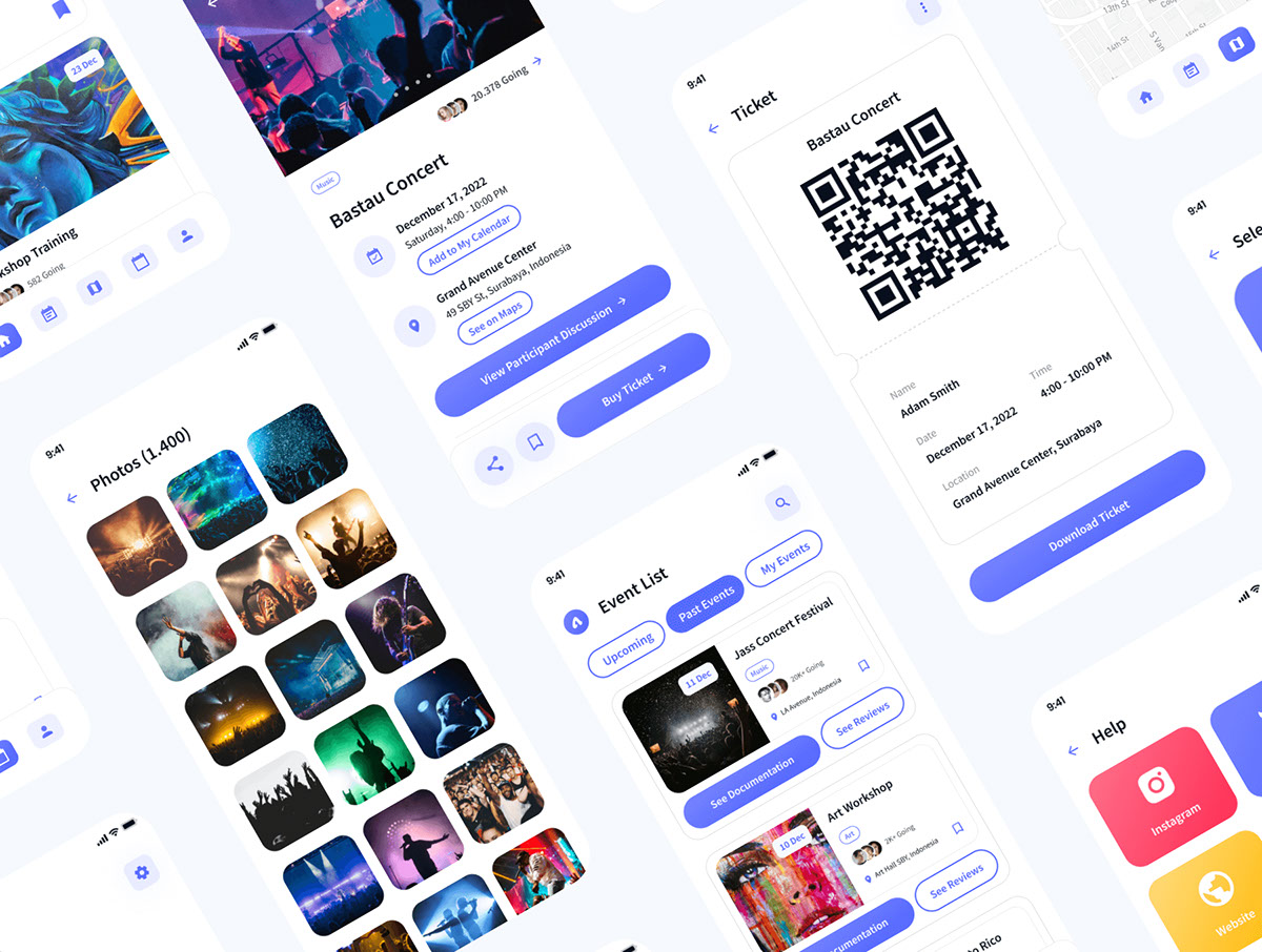 Acara - Event Booking and Tickets App UI Kit rendition image
