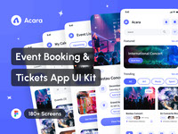 Acara - Event Booking and Tickets App UI Kit