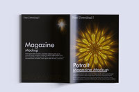A4 Potrait Magazine Mockup PSD File