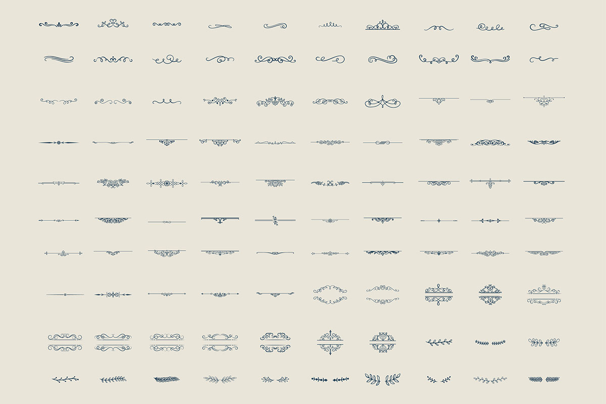 Decorative Elements Pack on Behance :: Behance