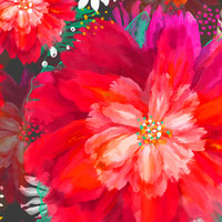Crimson Bloom seamless pattern 12x 12 JPEG