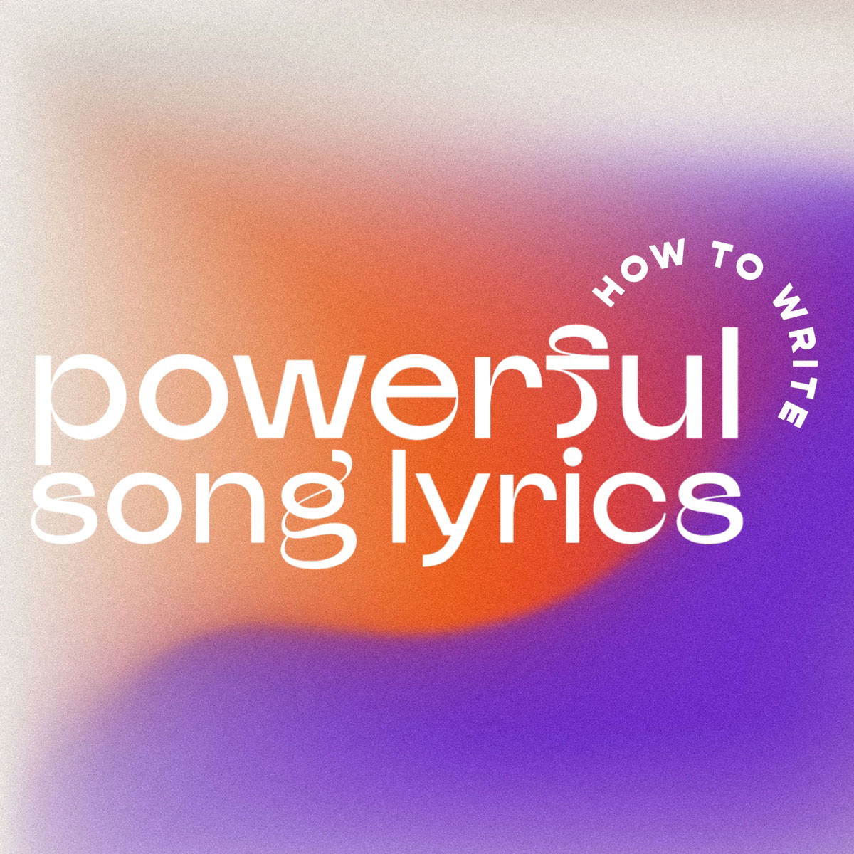 Purple & Orange Abstract Bold Song Lyrics Pinterest Post powerful song lyrics How to write