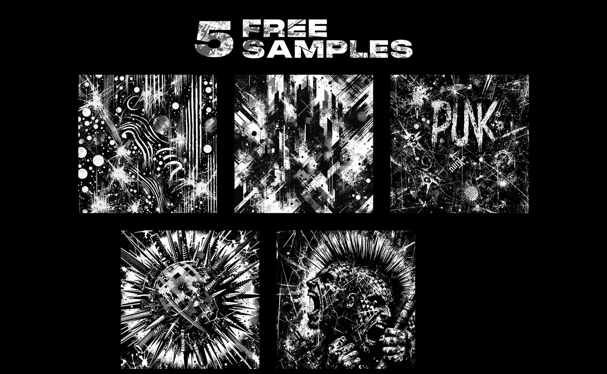 Punk Rock Texture Pack Sample Pack rendition image