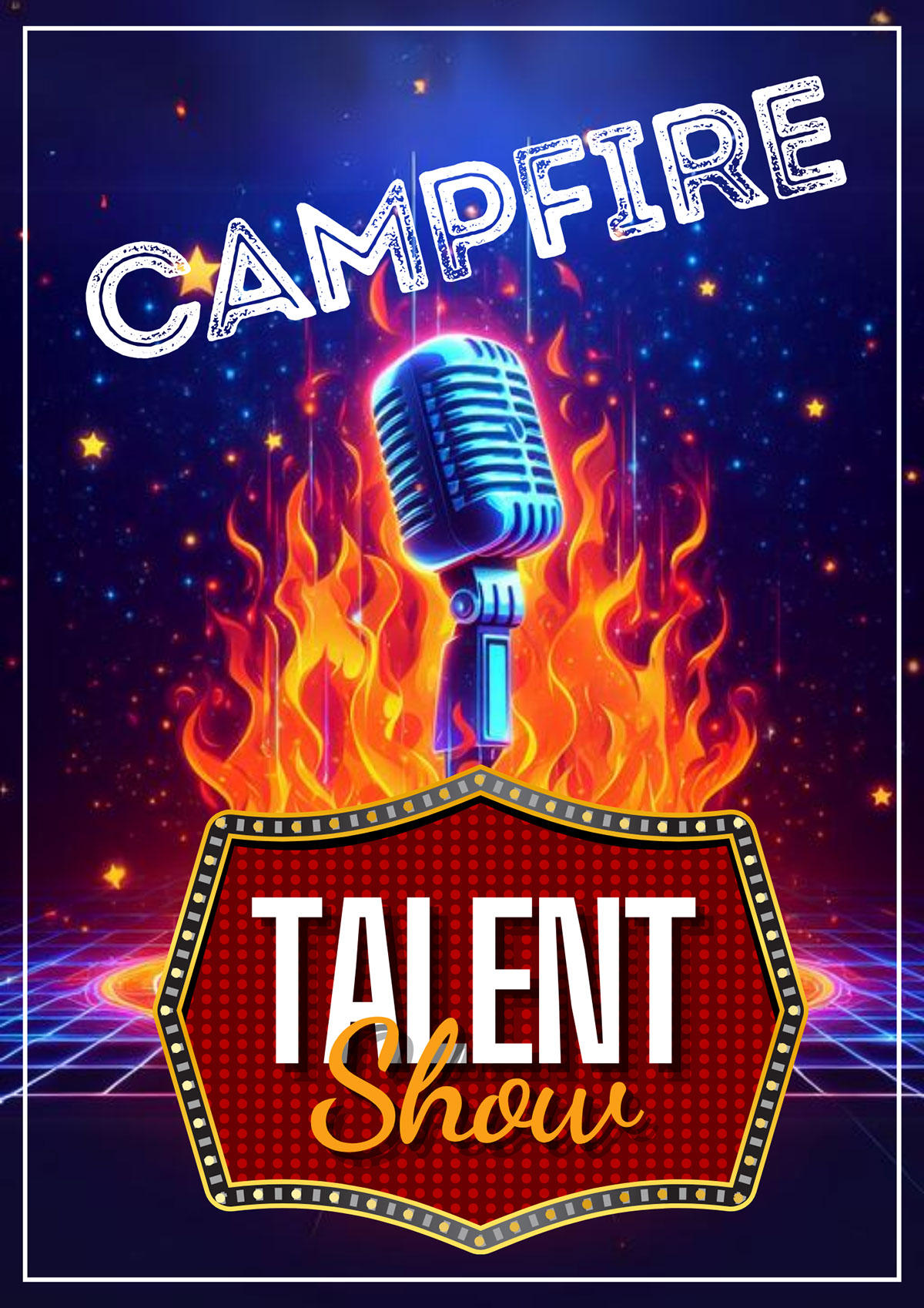 Campfire Talent Show Poster rendition image