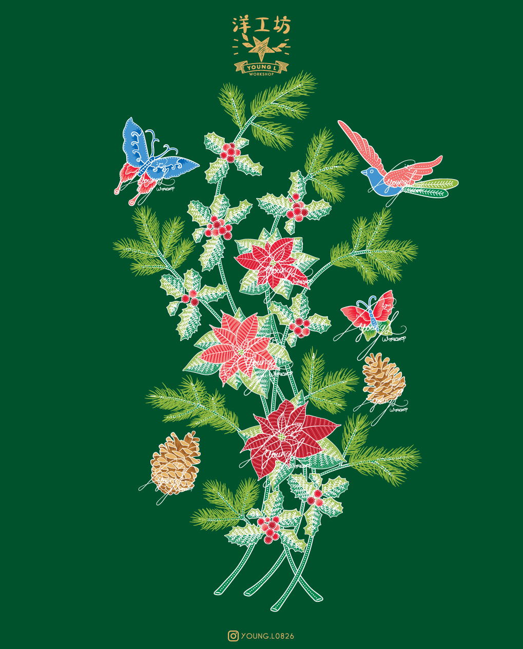 01 Christmas Batik on Behance :: Behance