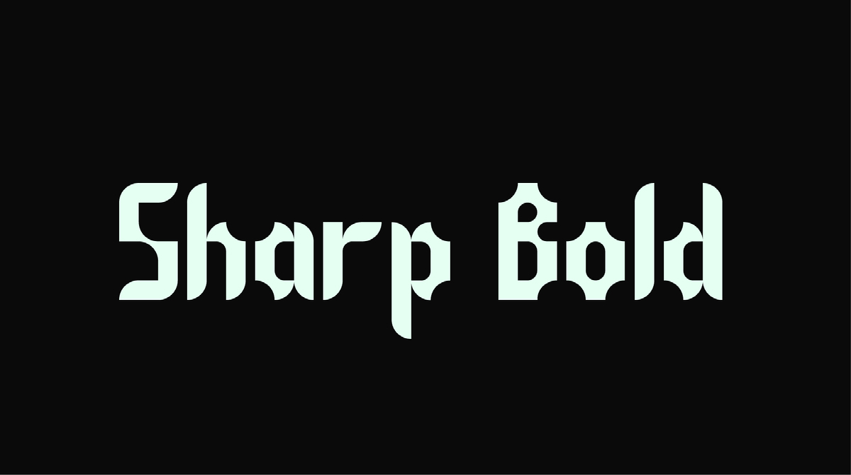 Sharp Bold Font on Behance :: Behance