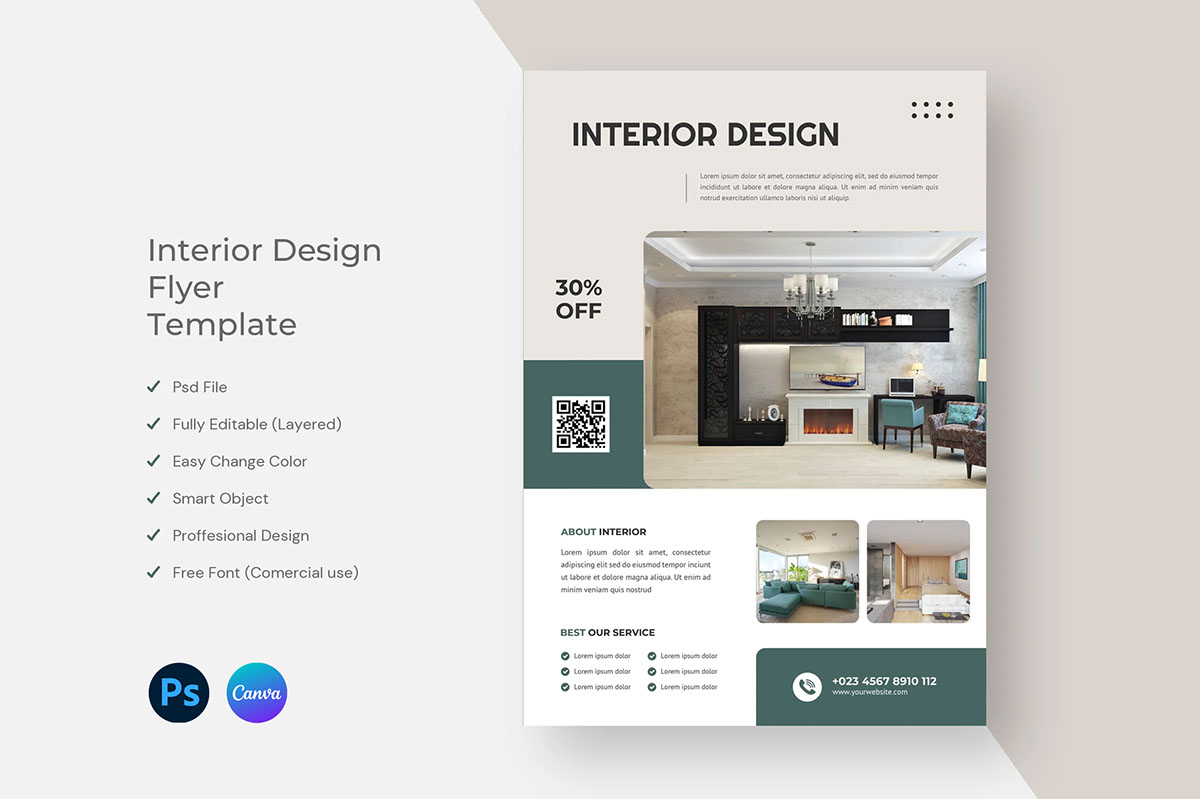 Interior Design Flyer on Behance :: Behance